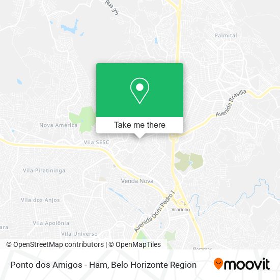 Ponto dos Amigos - Ham map