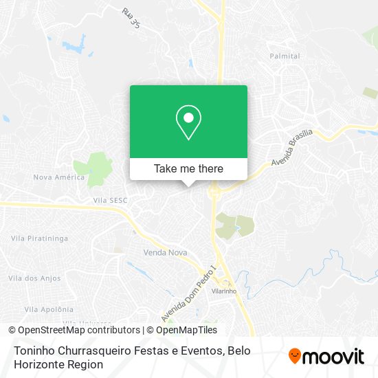 Toninho Churrasqueiro Festas e Eventos map