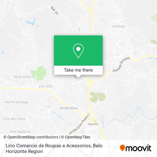 Lirio Comercio de Roupas e Acessorios map