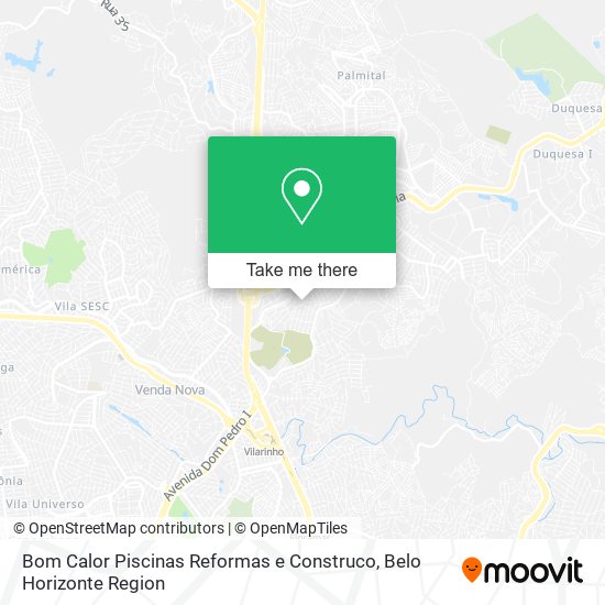 Bom Calor Piscinas Reformas e Construco map