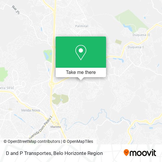 D and P Transportes map