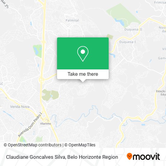 Claudiane Goncalves Silva map
