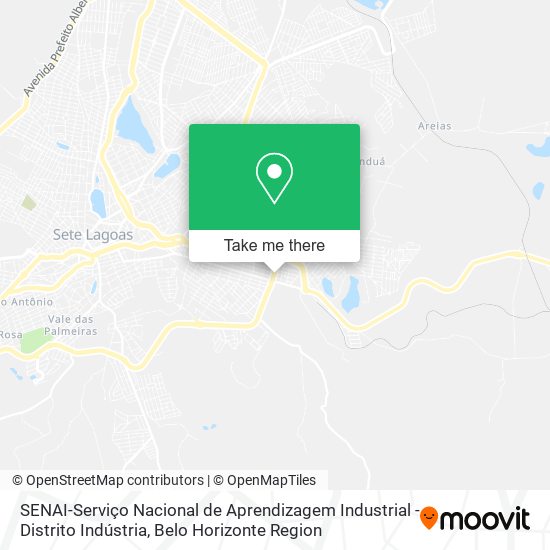 SENAI-Serviço Nacional de Aprendizagem Industrial - Distrito Indústria map