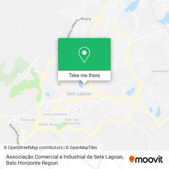 Associação Comercial e Industrial de Sete Lagoas map