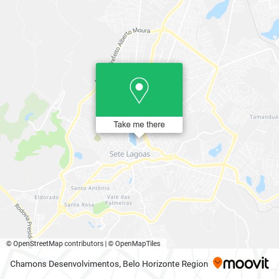 Chamons Desenvolvimentos map