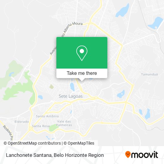 Lanchonete Santana map