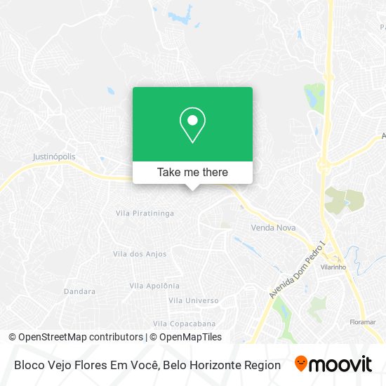 Bloco Vejo Flores  Em Você map