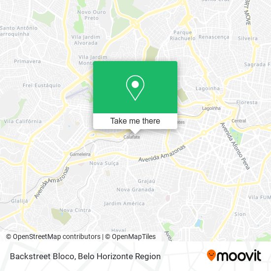 Backstreet Bloco map