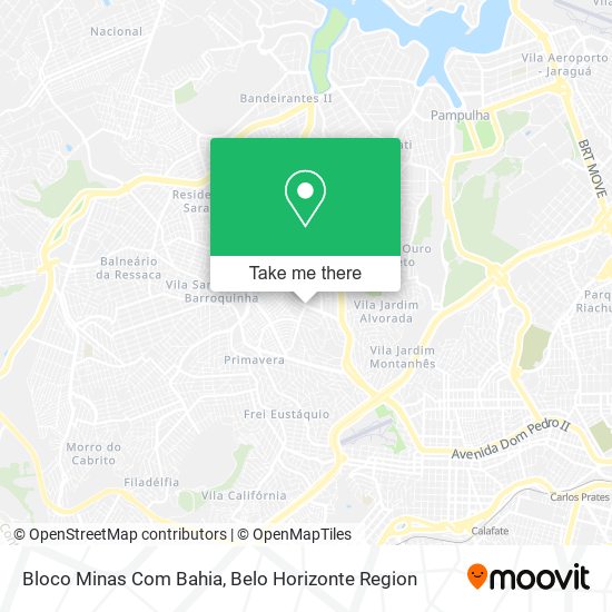 Bloco Minas Com Bahia map