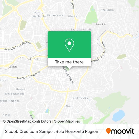 Sicoob Credicom Semper map