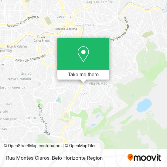 Rua Montes Claros map
