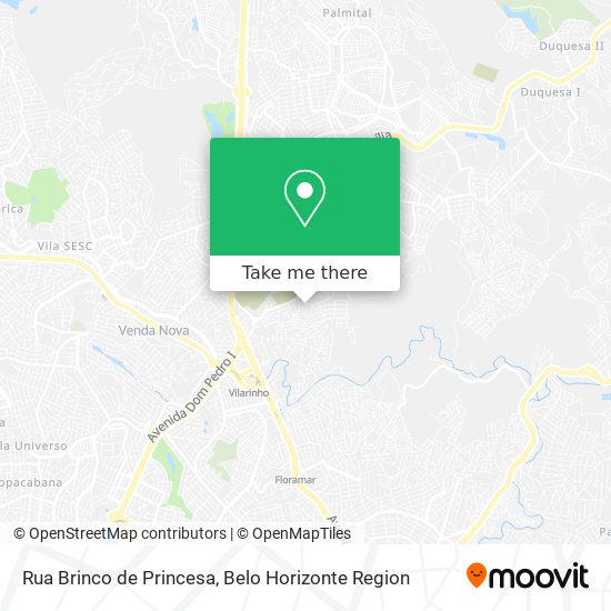Rua Brinco de Princesa map