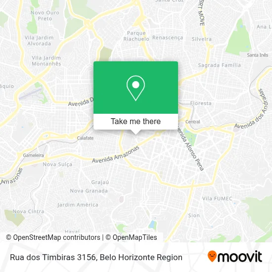Rua dos Timbiras 3156 map