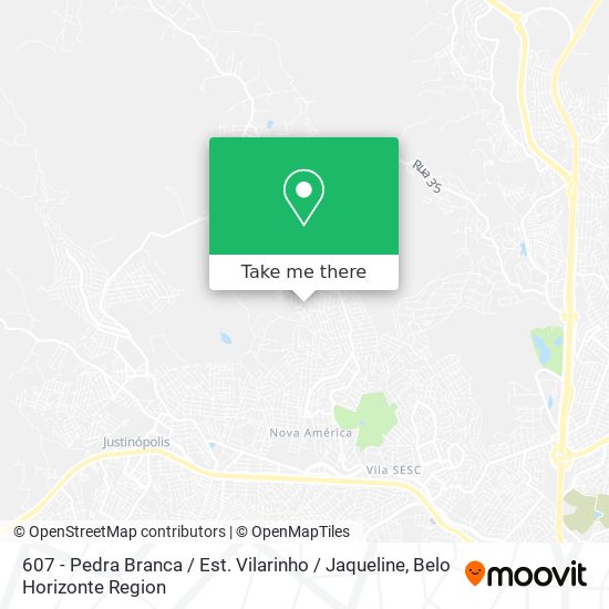 607 - Pedra Branca / Est. Vilarinho / Jaqueline map