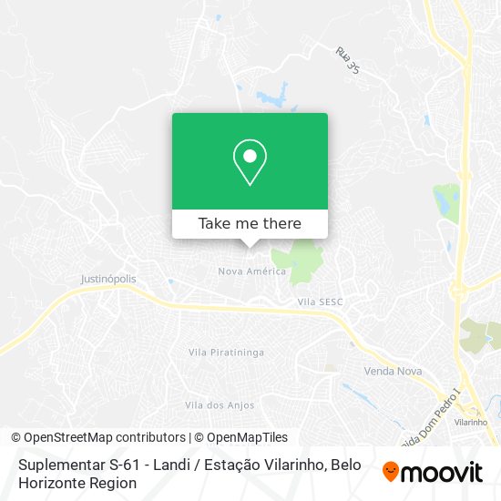 Suplementar S-61 - Landi / Estação Vilarinho map