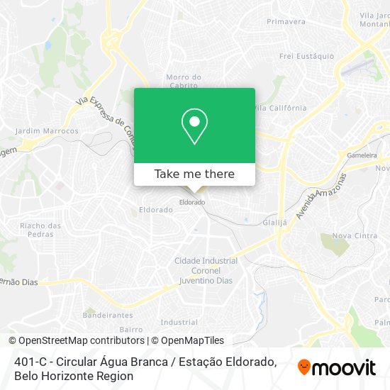 401-C - Circular Água Branca / Estação Eldorado map