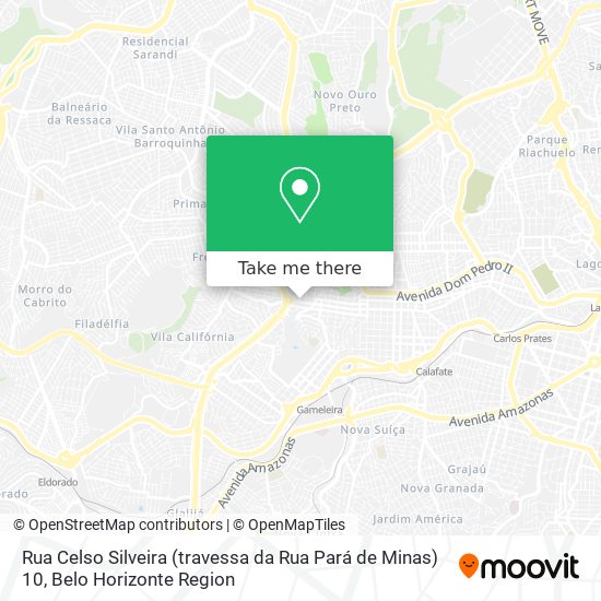 Rua Celso Silveira (travessa da Rua Pará de Minas) 10 map