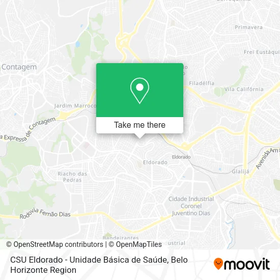 Mapa CSU Eldorado - Unidade Básica de Saúde