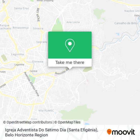 Igreja Adventista Do Sétimo Dia (Santa Efigênia) map