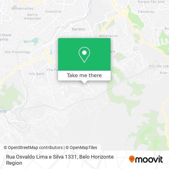 Rua Osvaldo Lima e Silva 1331 map