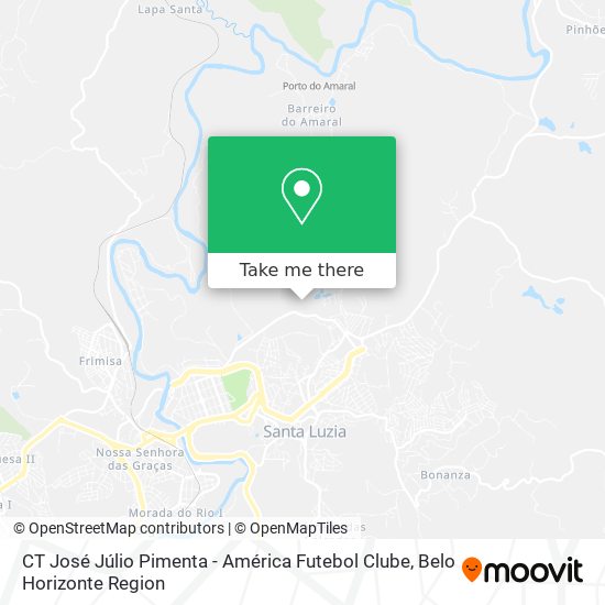 CT José Júlio Pimenta - América Futebol Clube map