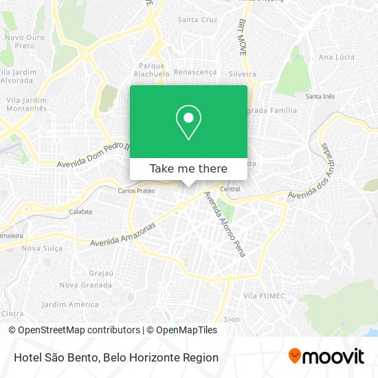 Mapa Hotel São Bento