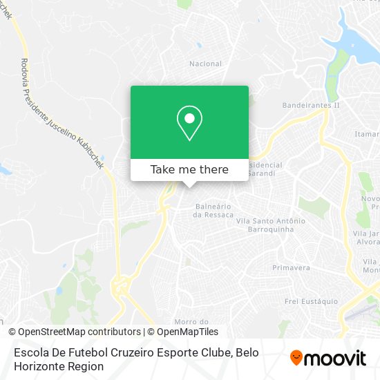 Escola De Futebol Cruzeiro Esporte Clube map
