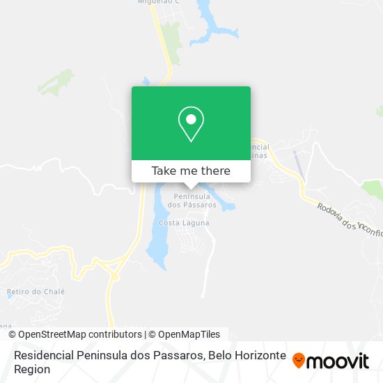 Residencial Peninsula dos Passaros map