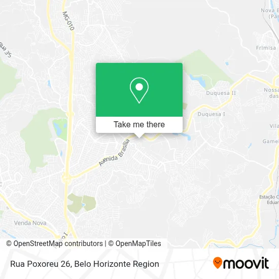 Rua Poxoreu 26 map