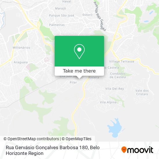 Rua Gervásio Gonçalves Barbosa 180 map