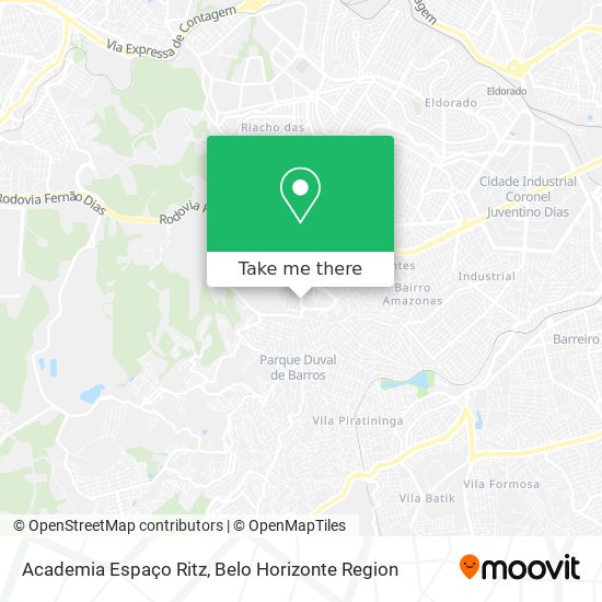 Academia Espaço Ritz map