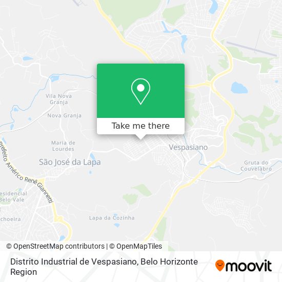 Distrito Industrial de Vespasiano map