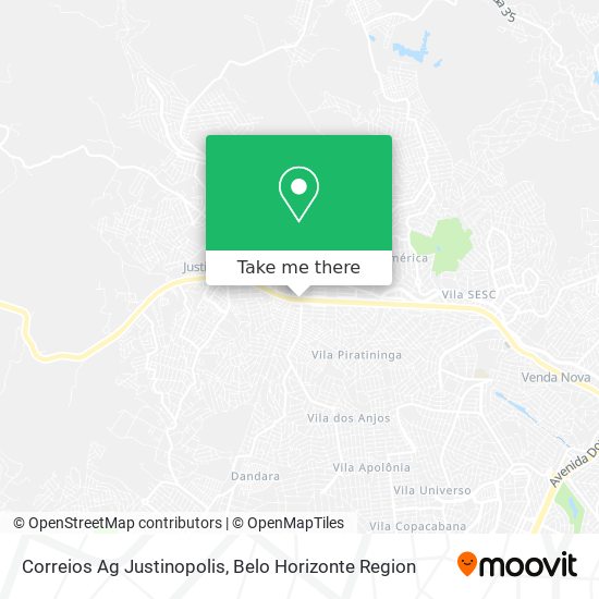 Correios Ag Justinopolis map