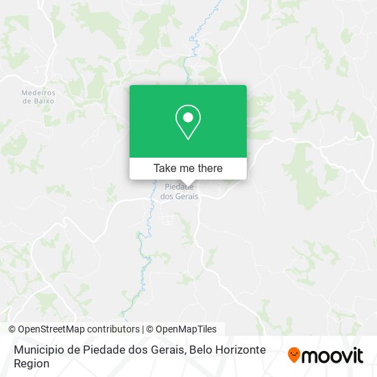 Municipio de Piedade dos Gerais map
