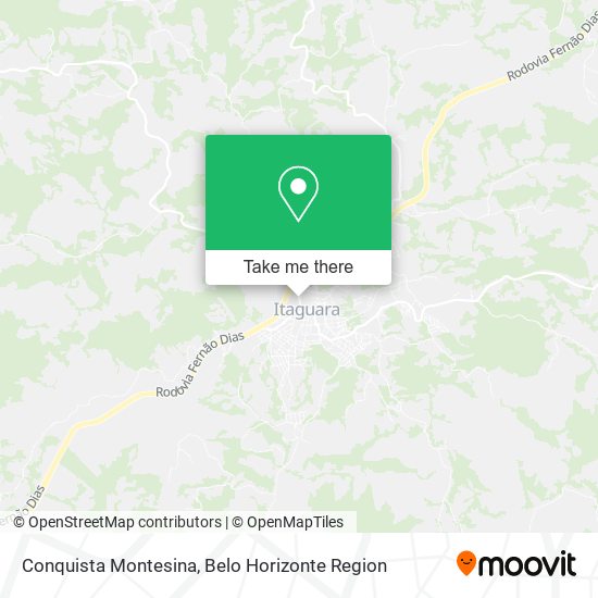 Conquista Montesina map
