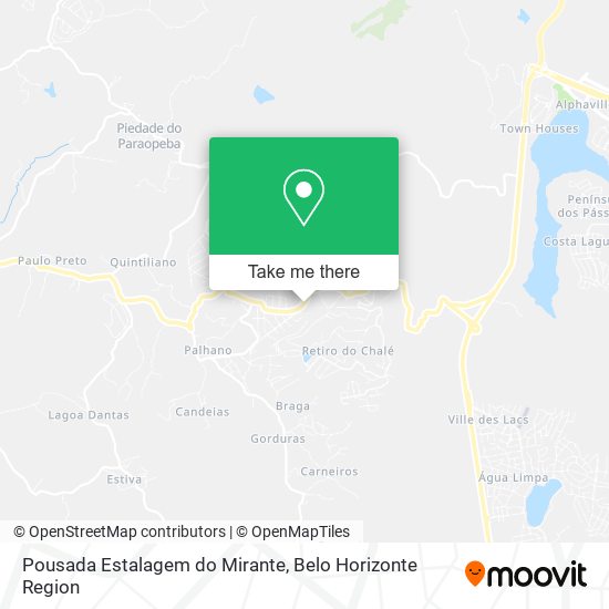 Pousada Estalagem do Mirante map