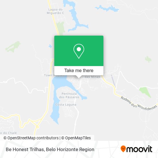 Be Honest Trilhas map