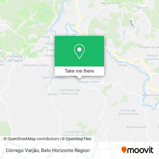 Córrego Varjão map