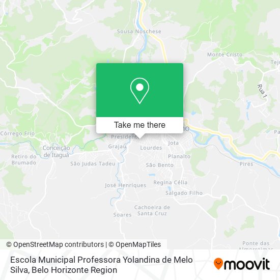 Escola Municipal Professora Yolandina de Melo Silva map