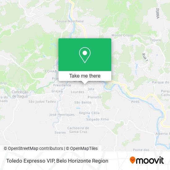 Toledo Expresso VIP map