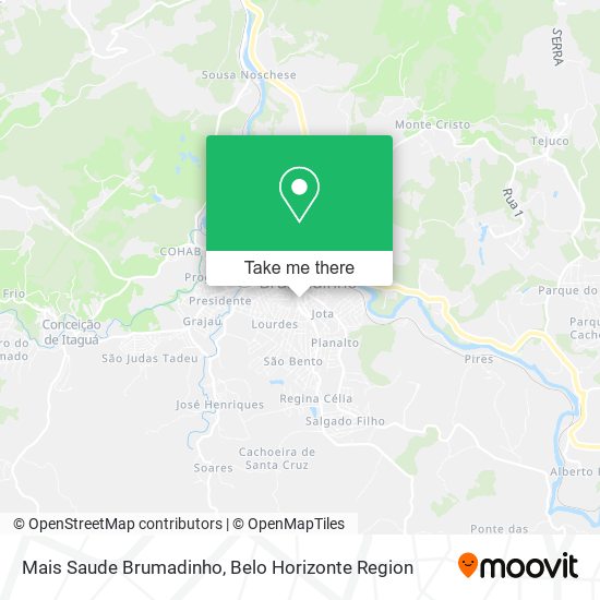Mais Saude Brumadinho map