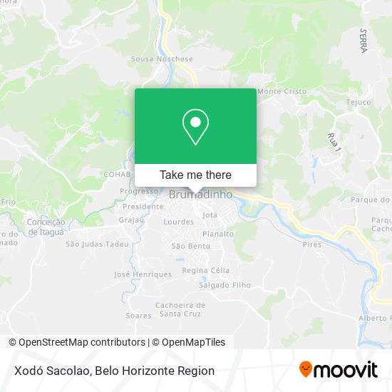 Xodó Sacolao map