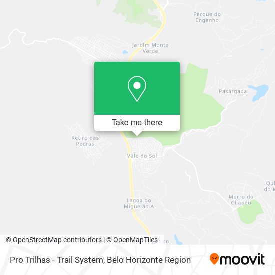 Pro Trilhas - Trail System map
