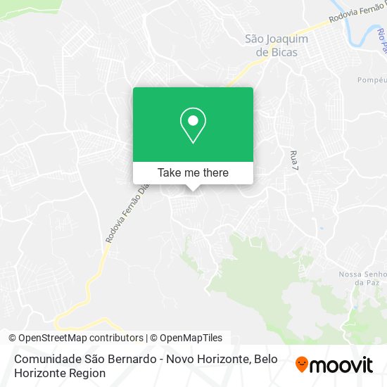 Comunidade São Bernardo - Novo Horizonte map