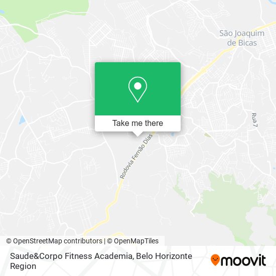 Mapa Saude&Corpo Fitness Academia