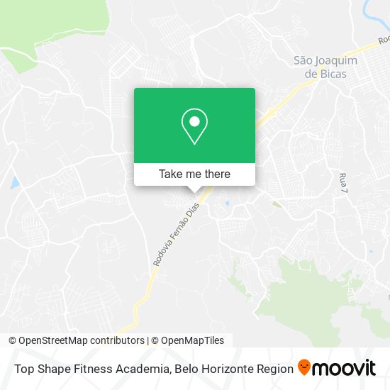 Top Shape Fitness Academia map