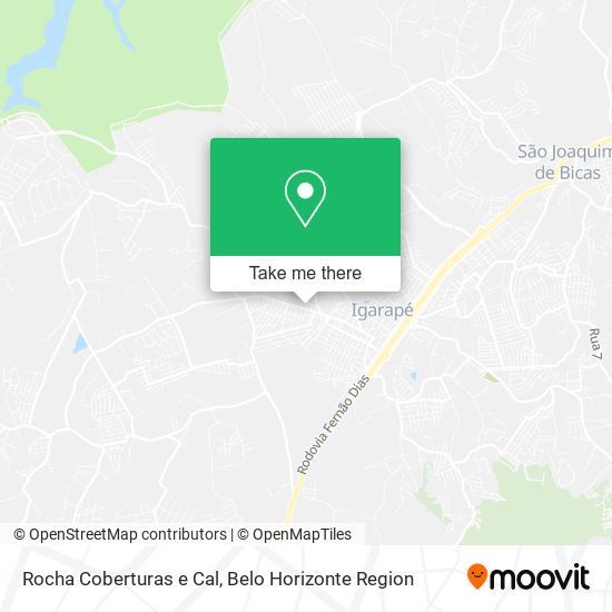 Rocha Coberturas e Cal map