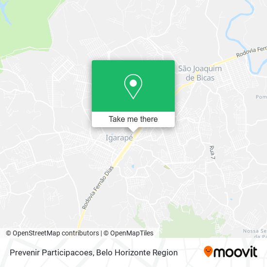 Prevenir Participacoes map