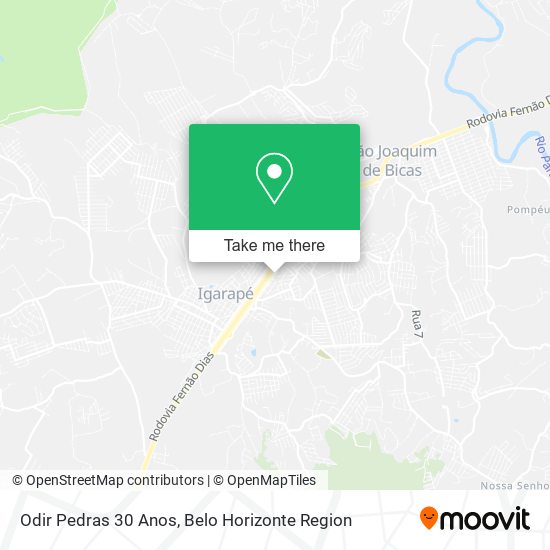 Odir Pedras 30 Anos map