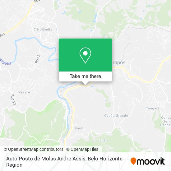 Auto Posto de Molas Andre Assis map